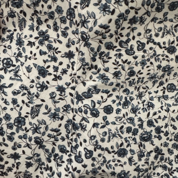 Doen Mandarin Dress Sz M Navy Champignon —repaired— - Picture 12 of 14